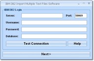 IBM DB2 Import Multiple Text Files Software screenshot